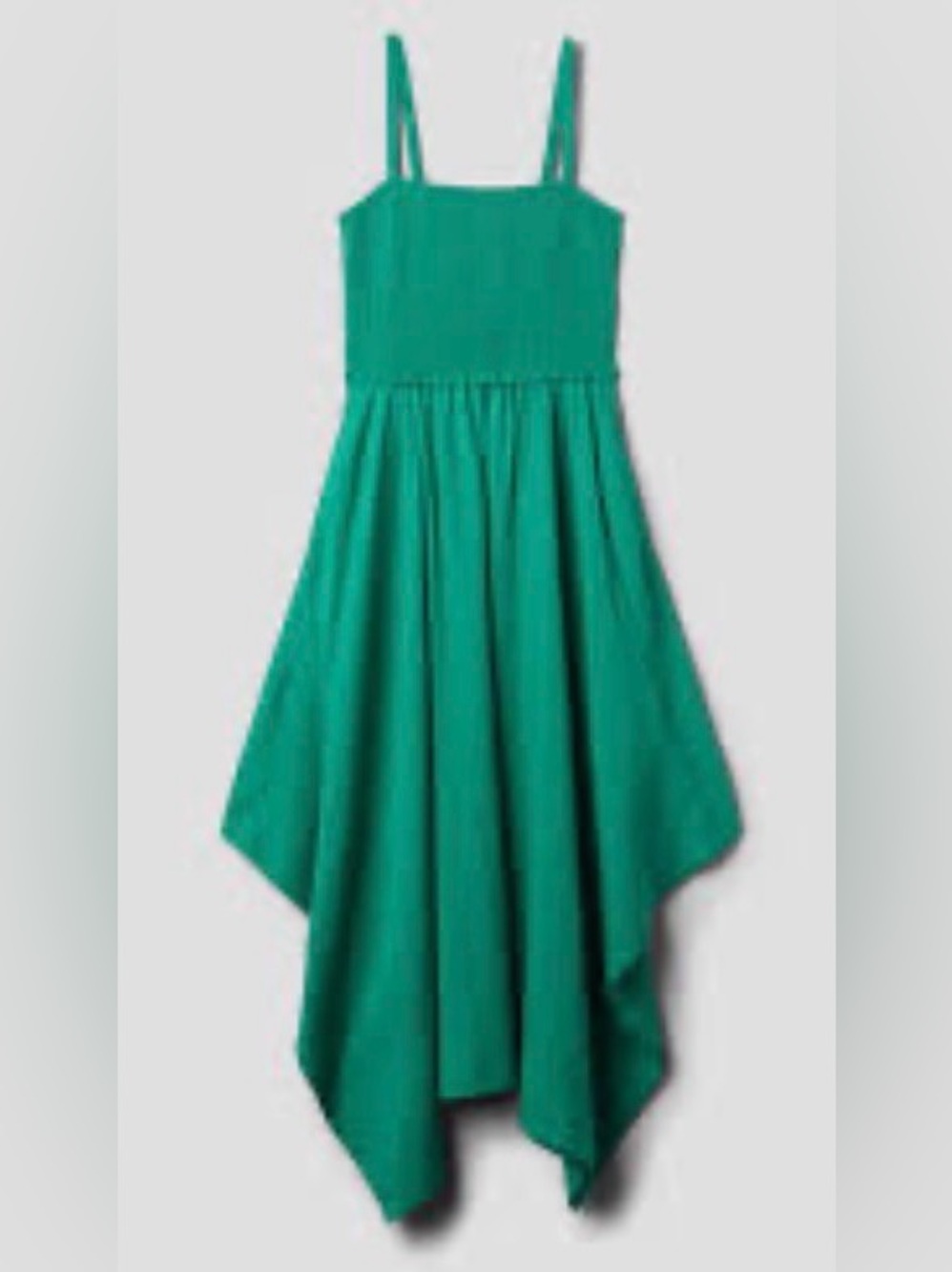 GAP Smocked Handkerchief Hem Midi Dress - Picture 4 of 7